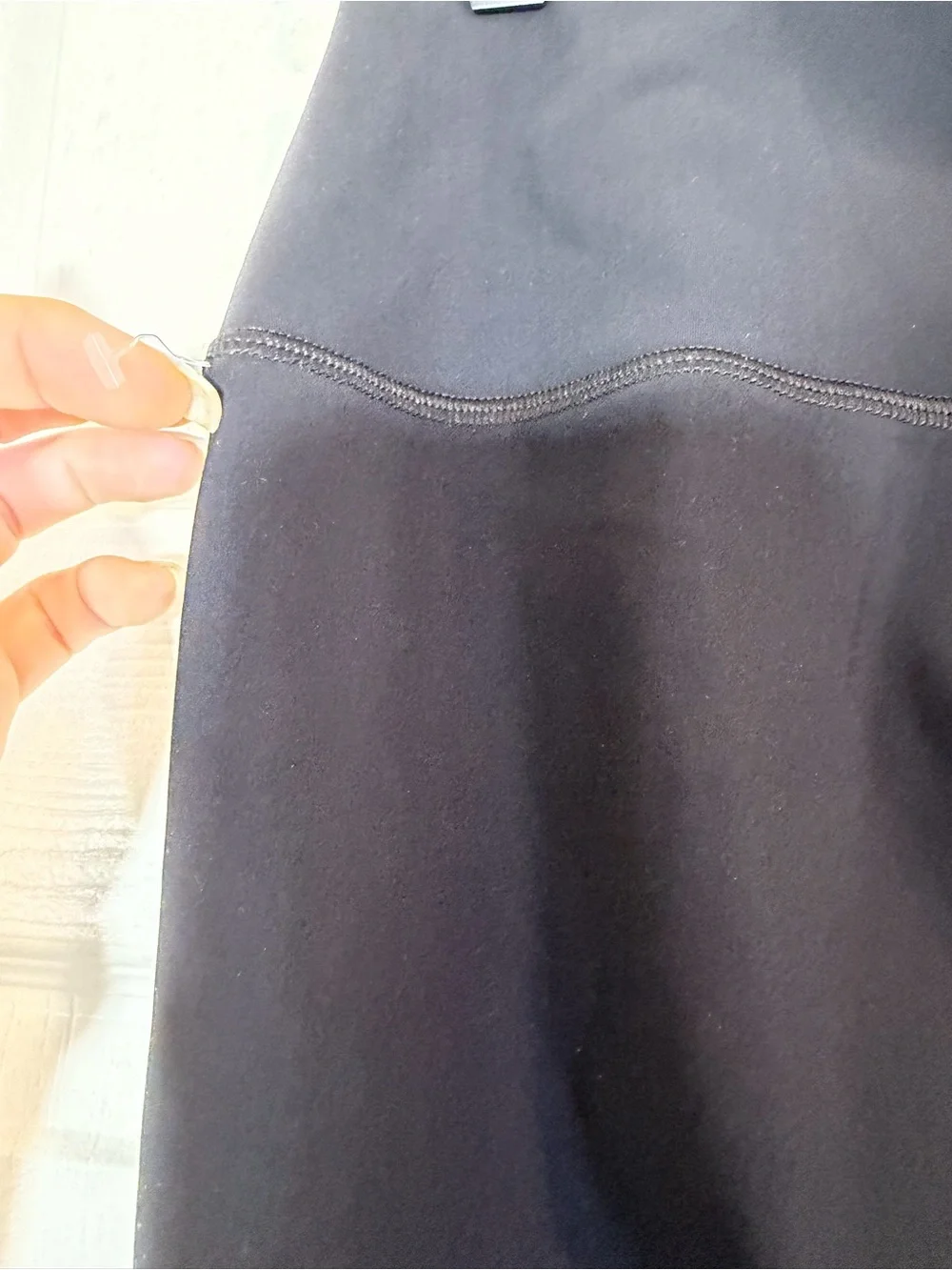 Alo Yoga High Waist Ripped Warrior Leggings Black Size Medium NWOT